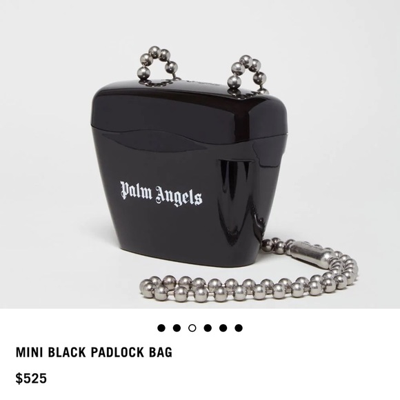 Palm Angels Mini Black Padlock Bag - Picture 2 of 4